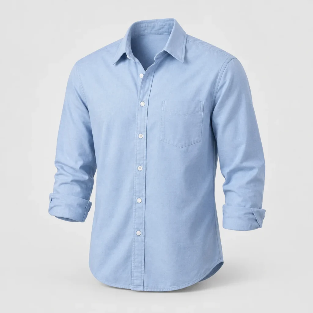 Blue cotton shirt